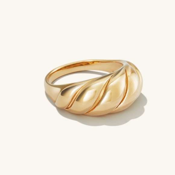 Mejuri croissant dome vermeil ring size 7 - Picture 2 of 5